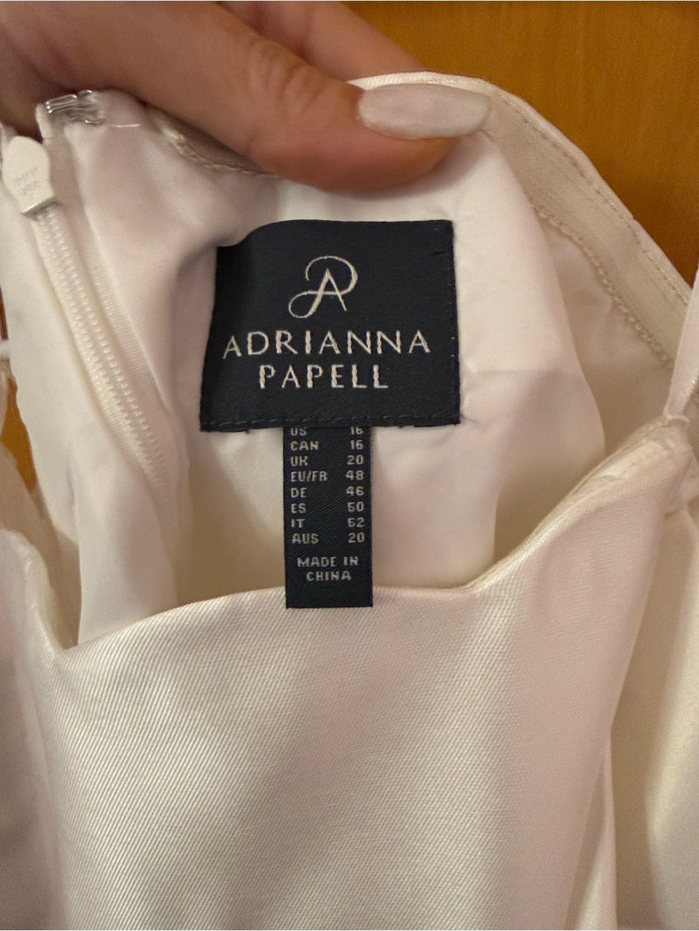 Adrianna Papell Off-Shoulder Ivory Cocktail Dress - Picture 9 of 12